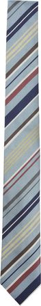 Paul Smith Blue Stripe Silk Tie-Uomo