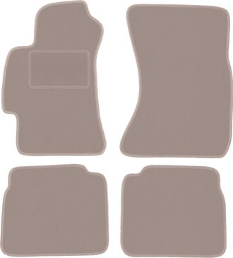 OEM Alfombrillas De Terciopelo Beige Para Subaru Legacy Iv B4 Familiar, Sed&aacute;n, Turismo Y Familiar (2003-2009)