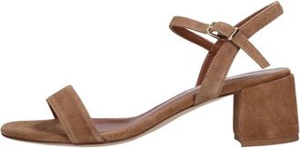NCUB Hoge Hak Sandalen - Dames - Sandalen met hakken - Beige - 39 EU - Leer - Schoenen