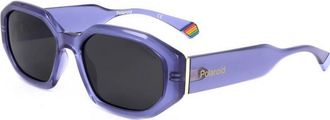 Polaroid Womens PLD-6189-S-789 PLD 6189 55 S 789 Sunglasses - Purple - One Size