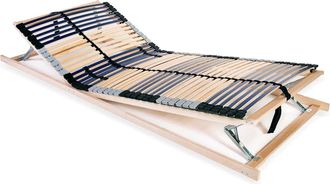 vidaXL Somier De L&aacute;minas Sin Colch&oacute;n Con 42 Listones 7 Zonas 80x200 Cm Vidaxl