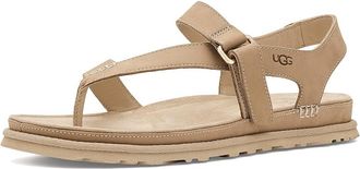 UGG Goldengaze Toe Post Womens Sandals Mustard Seed : 5.5 B - Medium, Suede