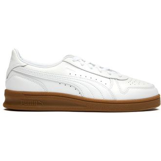 Puma Mens Indoor Leather Trainers - White - Size UK 10