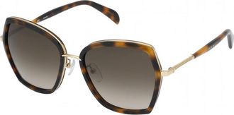Tous Womens STOB21-5609AJ STOB21 56 5609AJ Sunglasses - Brown - One Size