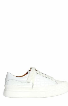 Belle & Bloom Just A Dream Croc Leather Sneaker in White at Nordstrom, Size 10