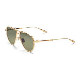 Valentino Sunglasses, unisex, Yellow, 59 MM, Stud II Sunglasses Light Gold/Green