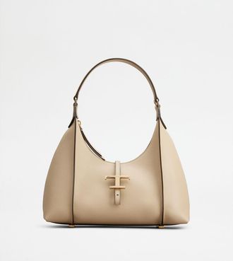 Tod's T Timeless Hobo Bag in Leather Small