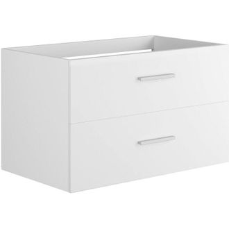 Vente-Unique Mobile sotto lavabo sospeso 80 cm Bianco - kayla