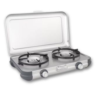 Campingaz Bb Cocina De Gas Port&aacute;til De Dos Fuegos Ligera Y Compacta Con Tapa De Acero Esmaltado Campingaz Cocina 2