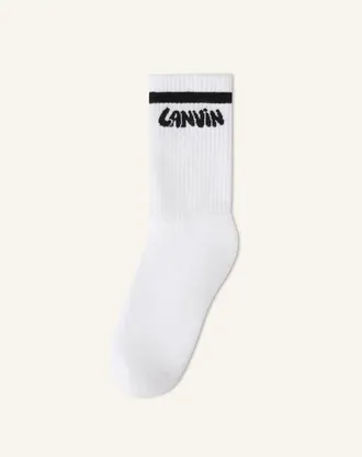 Lanvin Cotton Socks in White at Nordstrom
