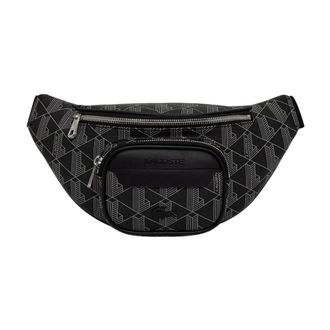 Lacoste Ri&ntilde;onera The Blend de lona con monograma - Bags - unisex - Negro - ONE SIZE
