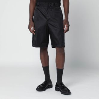 Prada Black Re-Nylon Bermuda shorts