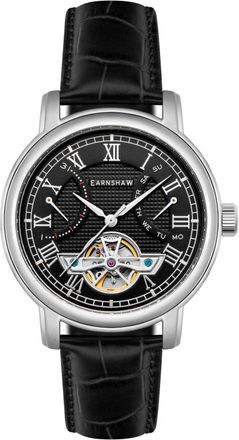 Earnshaw Longcase Black Dial Mens Watch ES-8169-01