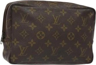 Louis Vuitton Pre-owned Clutches, female, Brown, Size: ONE SIZE Pre-owned Monogram Canvas Clutch