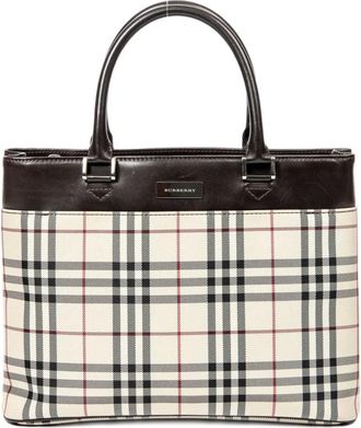 Burberry Borsa tote a quadri - Toni neutri