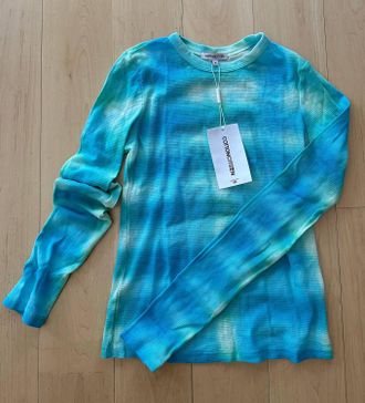 Cotton Citizen Womens Rio Long Sleeve Top In Aqua