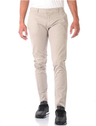 Daniele Alessandrini Jeans - Heren - Chinos - Beige - W36 - Katoen - Broeken