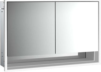 Emco Emco - Loft Armario Con Espejo Iluminado Y Estante Inferior, 1200mm, 2