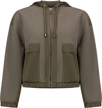 Joseph Ribkoff Chaqueta Boxy con Capucha - Jackets - Mujer - Verde - XL