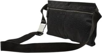 Gucci Pre-owned GG Canvas Double Pocket - unisex - Vintage Heuptassen - Zwart - ONE Size - Vintage