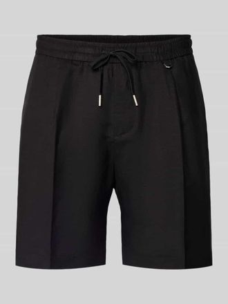Antony Morato Shorts aus Leinen-Viskose-Mix Modell NEIL in Black, Gr&ouml;&szlig;e 46