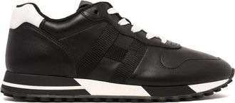 Hogan H838 Lage Sneakers - Heren - Sneakers - Zwart - 38 EU - Leer - Schoenen