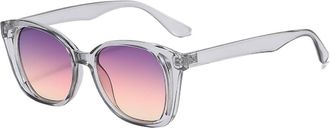 Generic Fashion Hollowed Out Sunglasses Men And Womens Party Photo Vacation Polarized Sun Glasses(Grey)