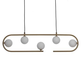tomasucci SHOW chandelier, brass/white