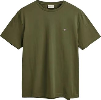 GANT Shield T-shirt - men - BCI Cotton - L - Green
