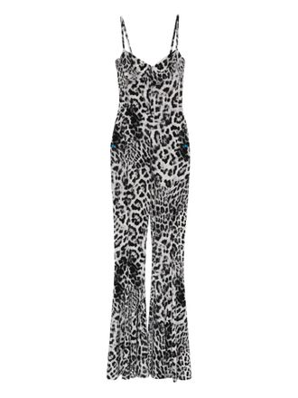Norma Kamali Leopard Print Jumpsuit