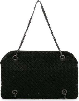 Bottega Veneta Pre-owned Duo Schoudertas - Dames - Vintage Schoudertas - Zwart - ONE Size - Vintage