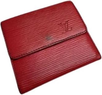 Louis Vuitton Pre-owned Vintage Portemonnee - Dames - Vintage Accessoires - Rood - ONE Size - Leer - Vintage