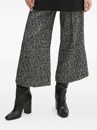 Joop Pantaloni crop a gamba ampia - Grigio