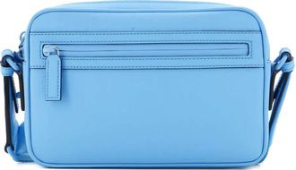 Gucci Front Zip GG Rubber Effect Leather Small crossbody bag - Blauw