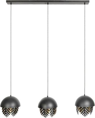 Lucande Lámpara colgante Aparas en Negro de Metal - Lucande