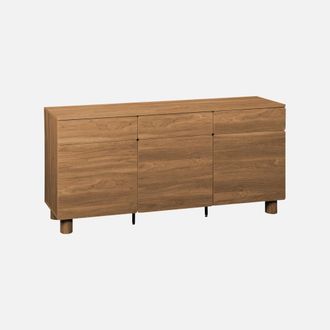 Sweeek Aparador Efecto Madera Con 3 Cajones Y 3 Puertas, 160cm