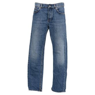 Ganni Ganni Faded Denim Jeans in Light Blue Cotton