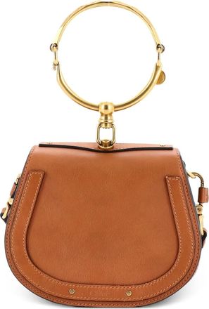Chlo&eacute; Nile Leather Small crossbody bag - Bruin