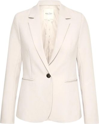 Part Two Klassieke Blazer French Oak - Dames - Blazers - Beige - 3XL - Wol - Jassen