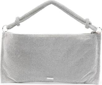 Cult Gaia Hera rhinestone-embellished shoulder bag - women - Crystal/Fabric - OS - Silver