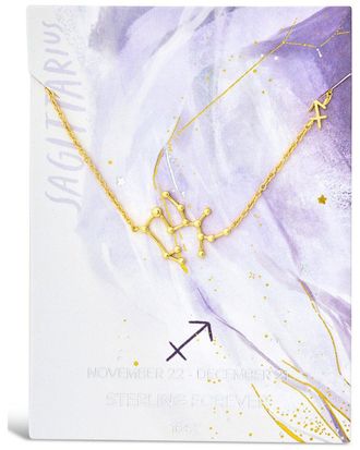 Sterling Forever 14K Plated Sagittarius Pendant Necklace