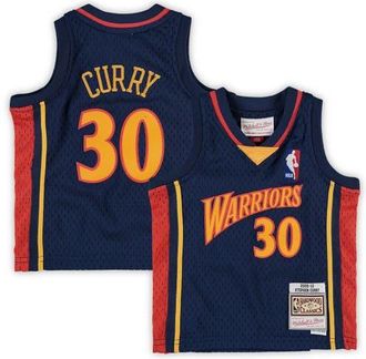 Mitchell & Ness Infant Mitchell & Ness Stephen Curry Navy Golden State Warriors Historic Logo Jersey at Nordstrom, Size 12M