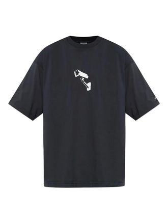 VETEMENTS camera-print T-shirt - Black