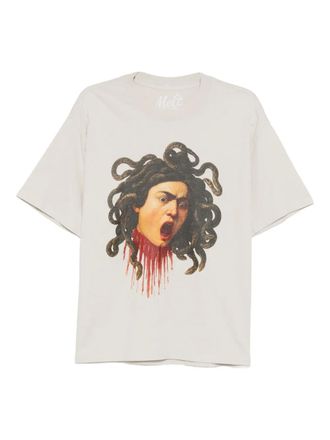 Melt T-shirt met print - Beige