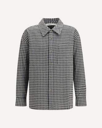S&eacute;fr Button-Up Flannel Shirt Male XL