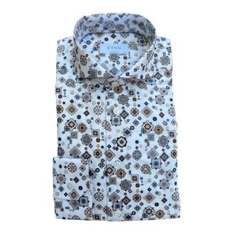 Eton Shirts - Heren - Casual Overhemden - Veelkleurig - L - Overhemden