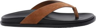 Stuart Weitzman Black And Doe Marykate Thong Sandals