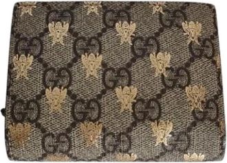 Gucci Pre-owned Wallets, female, Beige, Size: ONE SIZE Pre-owned Fabric Wallet
