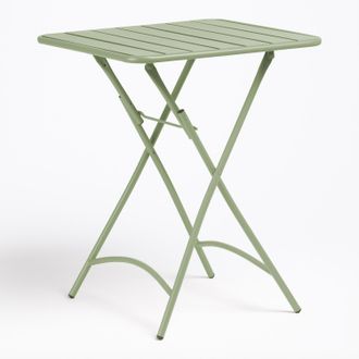 Sklum Sklum - Mesa De Jard&iacute;n Cuadrada 60x60 Cm Plegable En Acero Janti