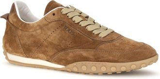 Tod's Womens Suede Leather Sneakers Marrone Chiaro Upper: Suede; Sole: Rubber